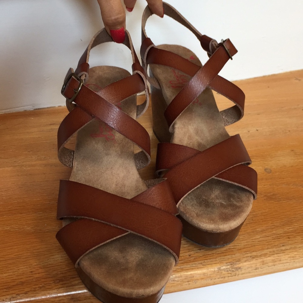 Jelly Pop Memory Foam Wedge Flatform Sandals - image 1